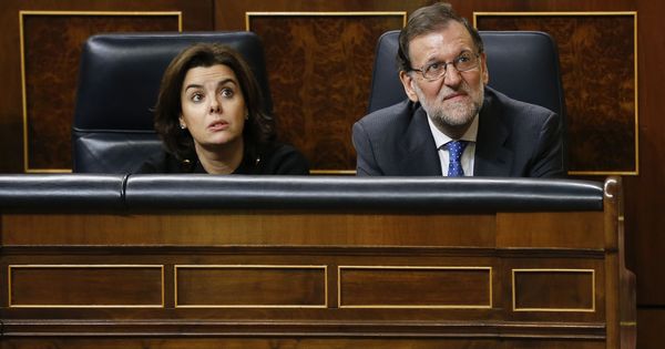 Foto: Soraya Sáenz de Santamaría y Mariano Rajoy. (EFE)
