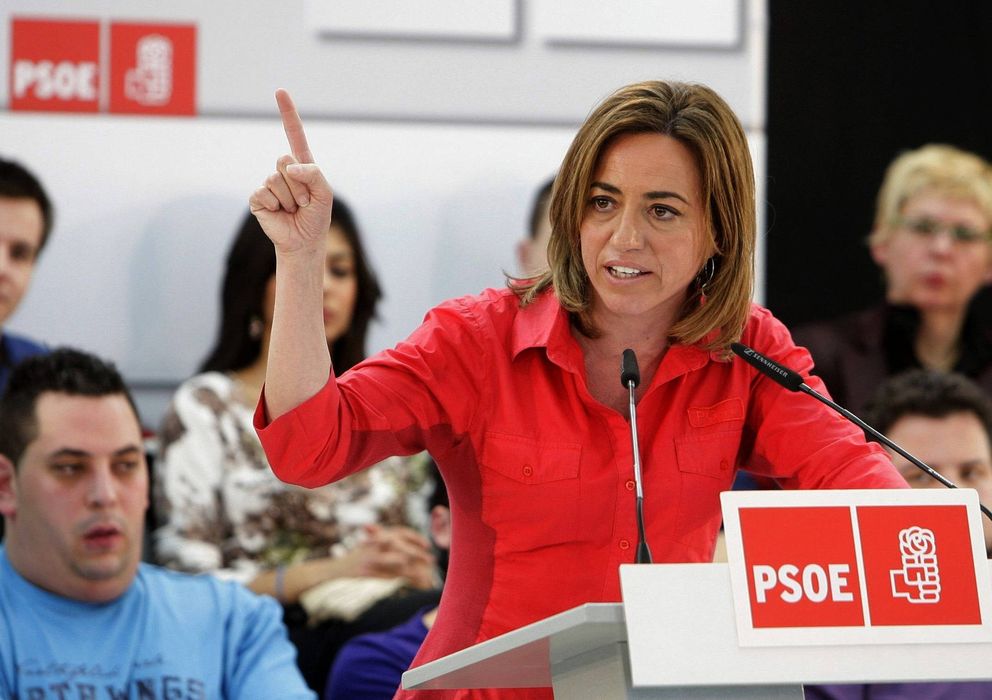 Foto: Carme Chacón con un encuentro con delegados del PSOE. (EFE)