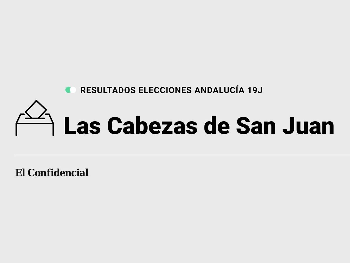 Foto: Resultados en Las Cabezas de San Juan, Sevilla, de las elecciones de Andalucía 2022 este 19-J (C.C./Diseño EC)