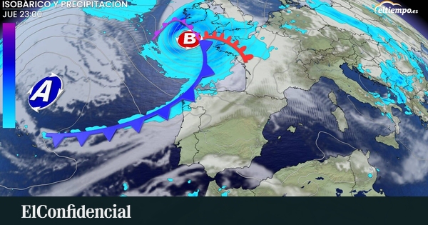 Giro radical del tiempo y la Aemet avisa: llegan tres frentes atlánticos con lluvias, vientos de hasta 71 km/h y tormentas en estas zonas de España