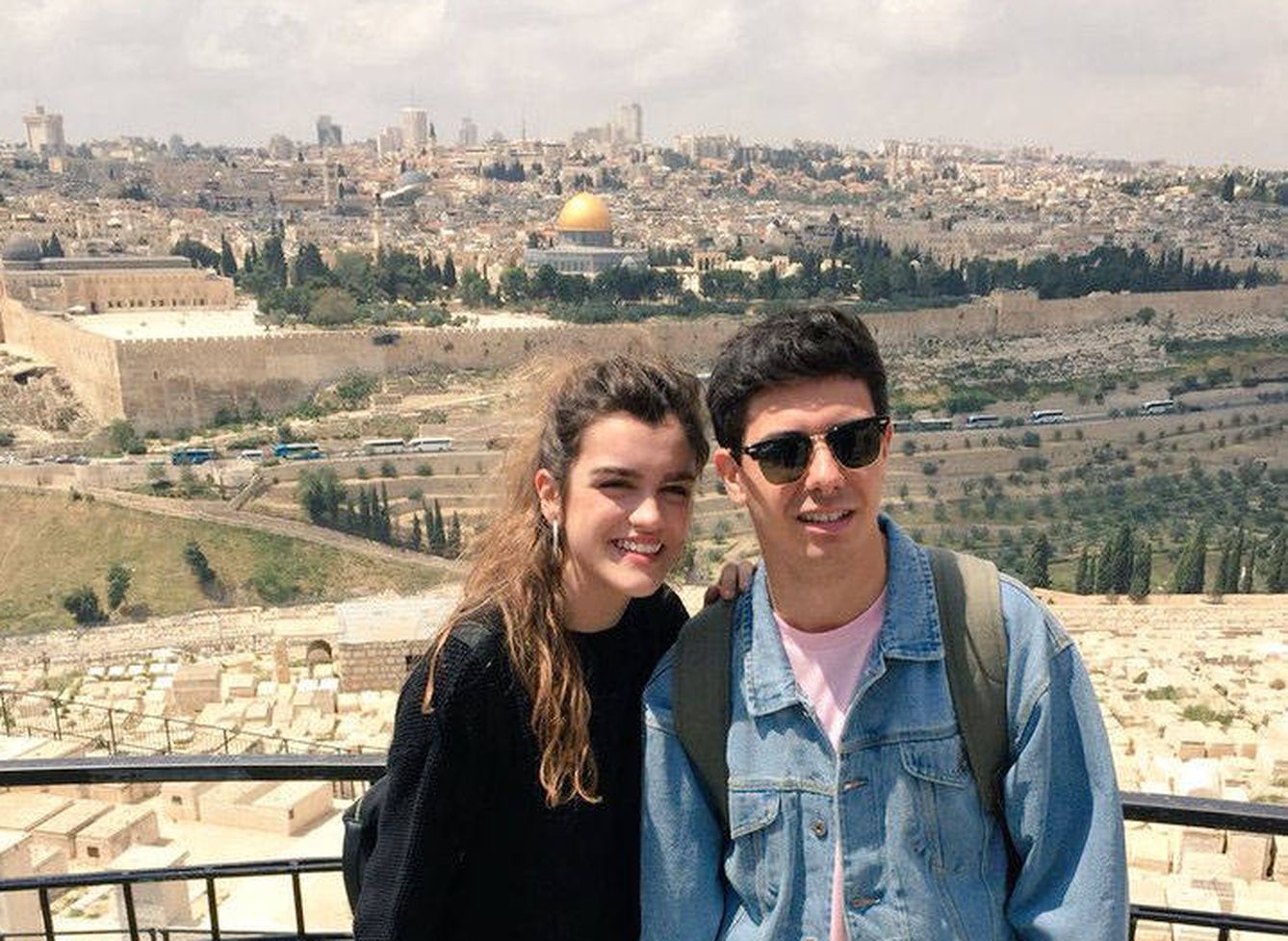 Amaia y Alfred durante su visita a Jerusalén. (RRSS)