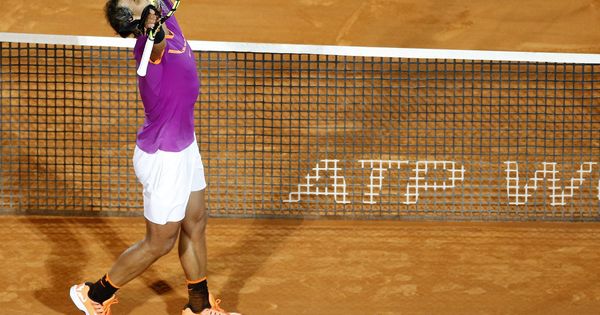 Foto: Nadal celebra su victoria contra Schwartzman. (EFE)