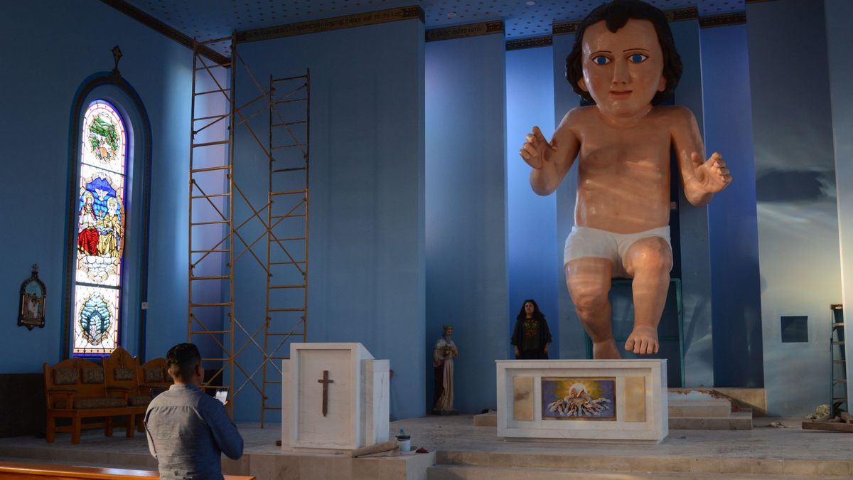 El Niño Jesús más grande del mundo está en México, mide 6 metros y se ha vuelto viral