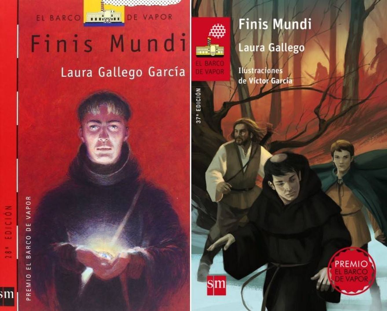'Finis Mundi', de Laura Gallego, antes y después de la renovación. 