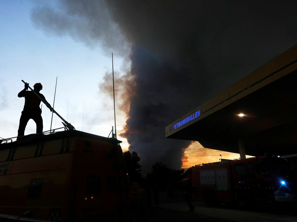 Foto: Incendio en Santa Coloma de Queralt. (EFE)