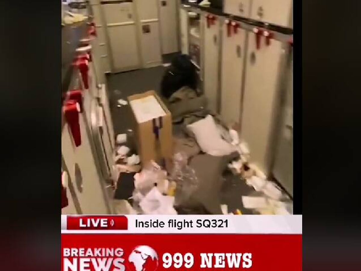 Foto: Así son las impactantes imágenes del accidente del vuelo de Londres a Singapur. (999news.uk)