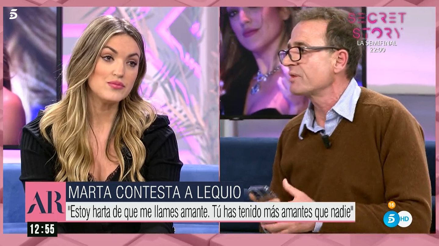 Marta Riesco y Lequio, en 'El programa de AR'. (Telecinco)