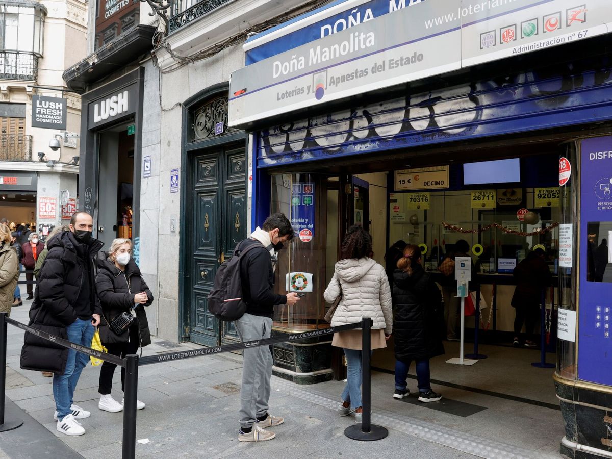 Foto: Adminsitración de lotería en Madrid. (EFE)