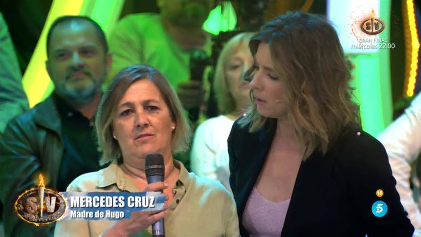 Mercedes, madre de Hugo, en 'Supervivientes 2018'. (Telecinco)