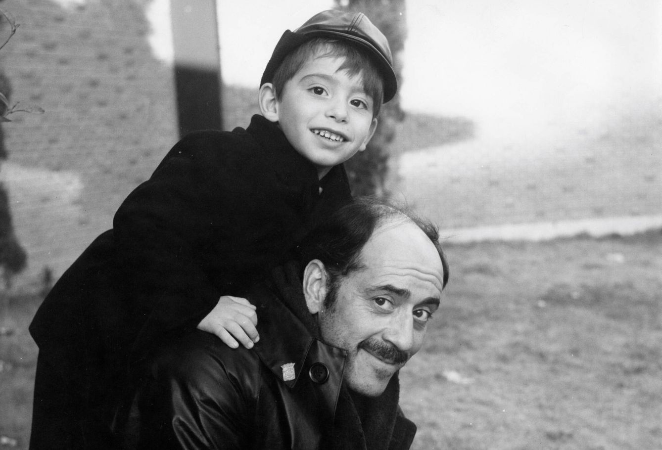 José Luis López Vázquez con su hijo José Luis López Magerus. (Colección José Luis López Magerus, 1970)