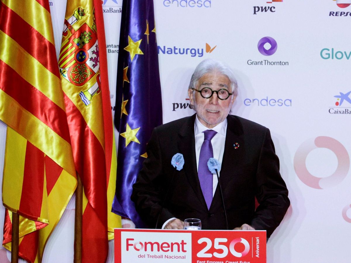 Foto: El presidente de Foment del Treball, Josep Sánchez Llibre. ( EFE/Quique García)