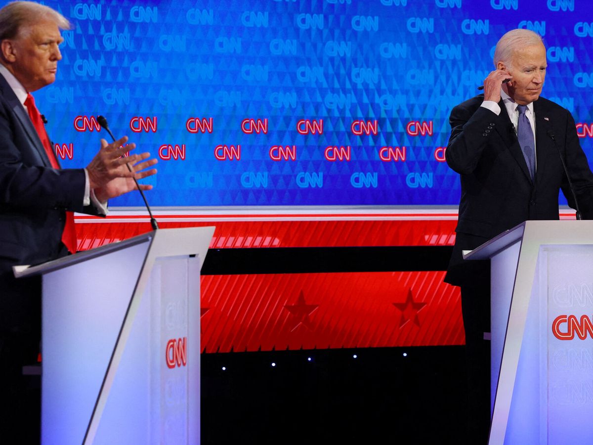 Foto: Debate presidencia de la CNN en Atlanta. (Reuters/Brian Snyder)