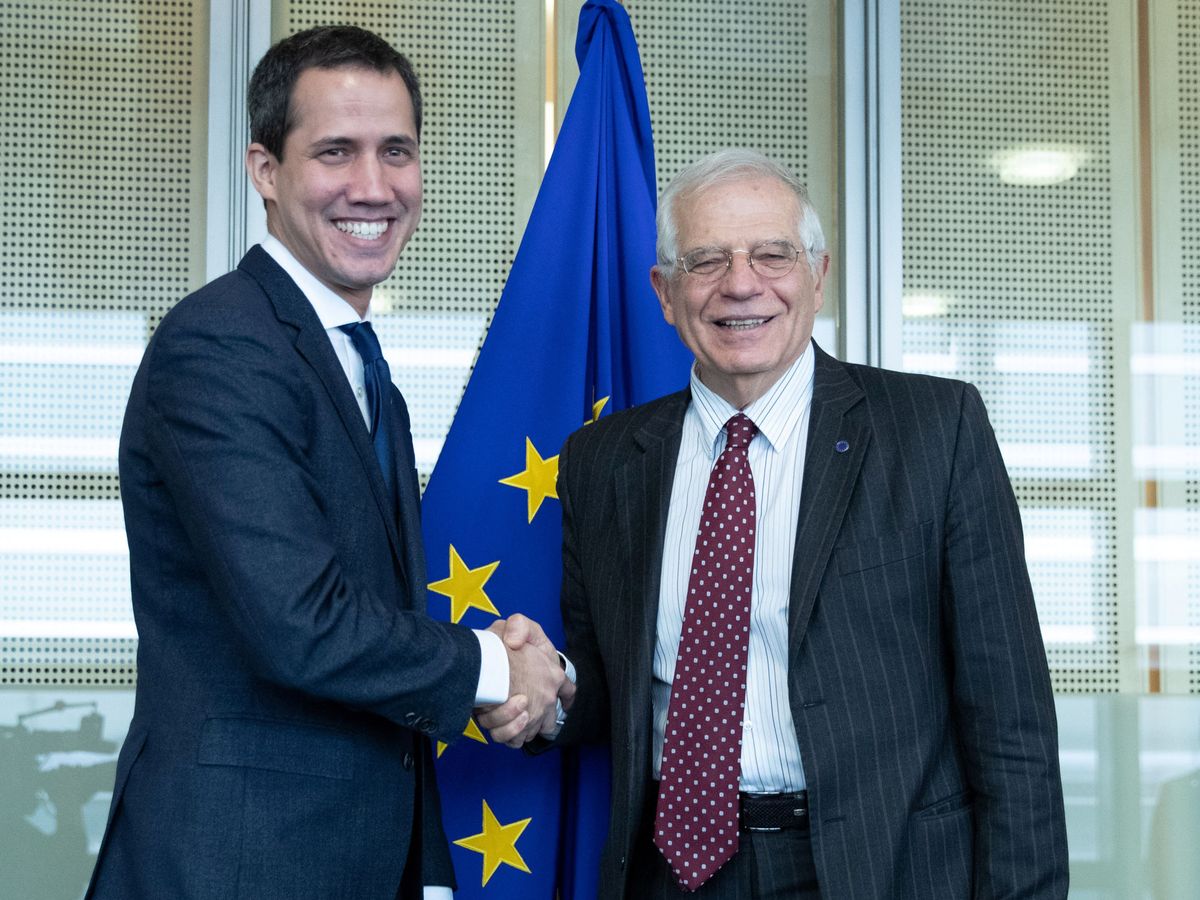 Foto: Líder opositor Juan Guaidó se reúne con Josep Borrell en Bruselas. (Reuters)