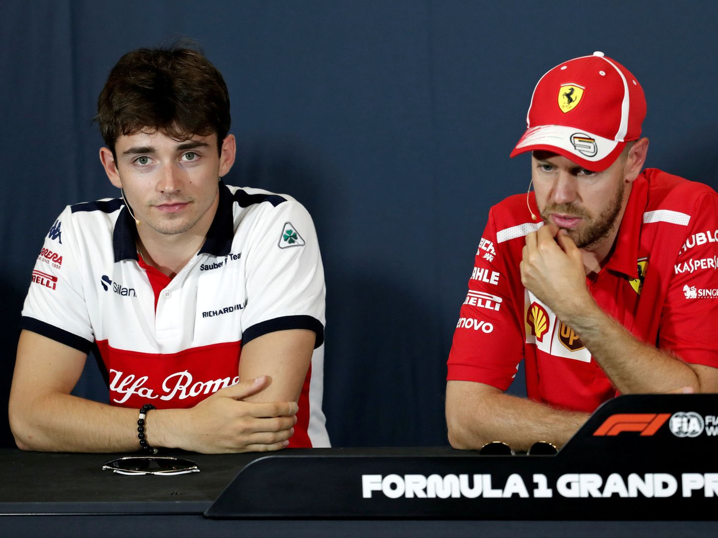 Ferrari ha fichado a Charles Leclerc para apretarle las tuercas a Sebastian Vettel. (Reuters)