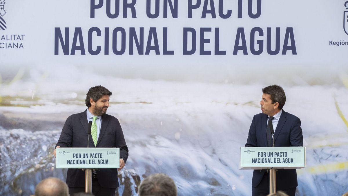 López Miras y Mazón reivindican un pacto nacional del agua que vertebre los territorios