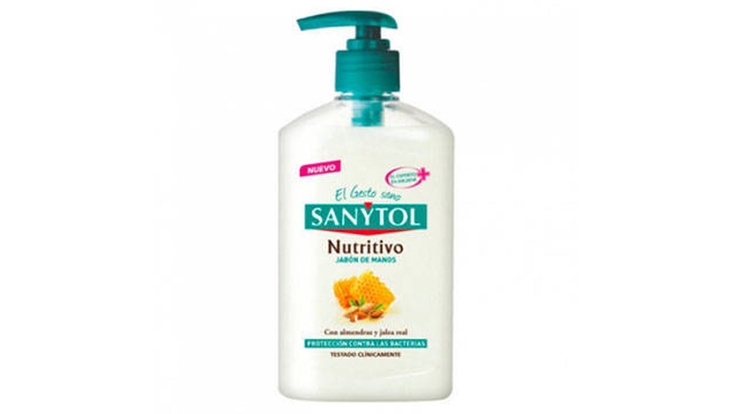 Sanytol jabón de manos antibacteriano nutritivo