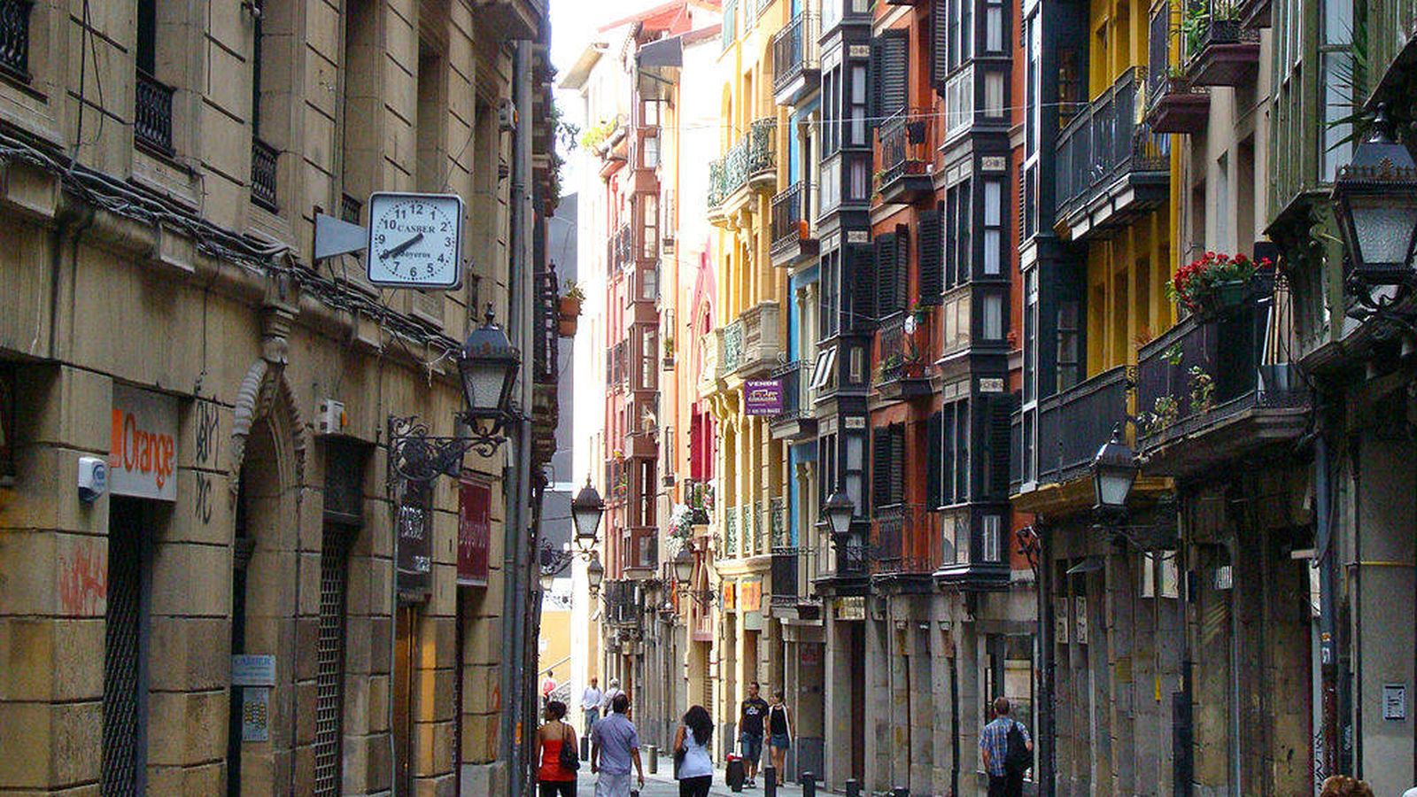Foto: Calle del casco histórico de Bilbao