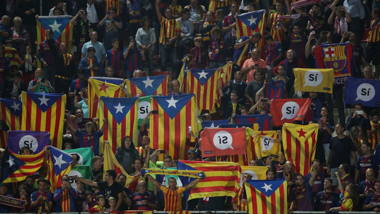 Foto: Girona y Barcelona se enfrentaron el 23 de septiembre en Girona en medio de un ambiente lleno de esteladas. (Reuters)