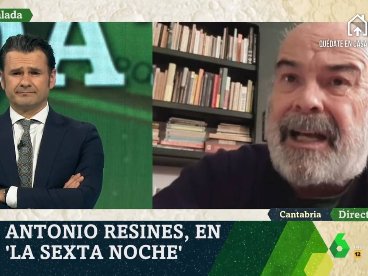 Foto: Iñaki López y Antonio Resines, en 'La Sexta noche'. (Atresmedia).