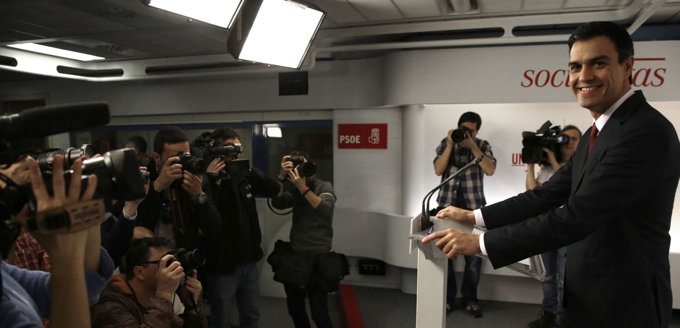 Pedro Sánchez, durante su rueda de prensa en Ferraz, este 23 de diciembre. (EFE)