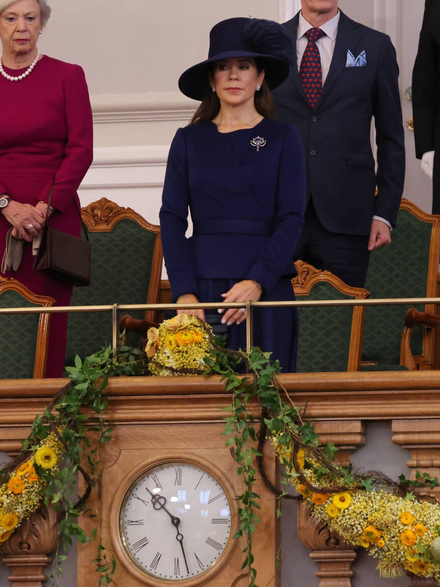  Mary de Dinamarca en el Parlamento. (Getty)