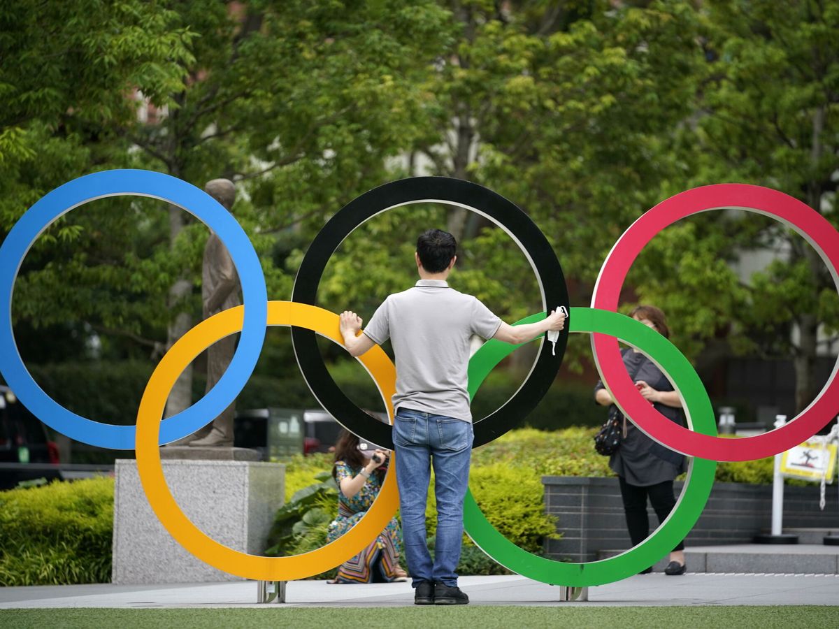 Foto: Monumento de los Anillos Olímpicos, en Tokio. (EFE)