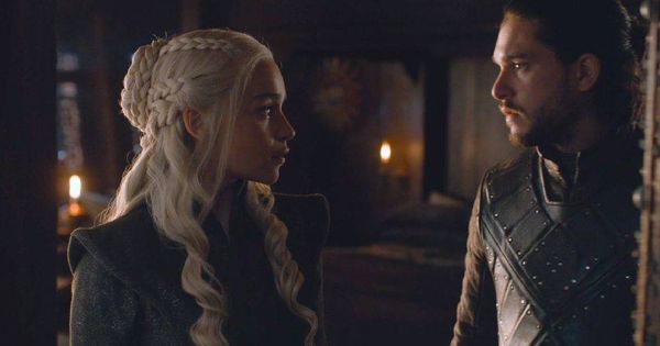Foto: Daenerys y Jon Nieve en el desenlace de la séptima temporada de 'Juego de Tronos'