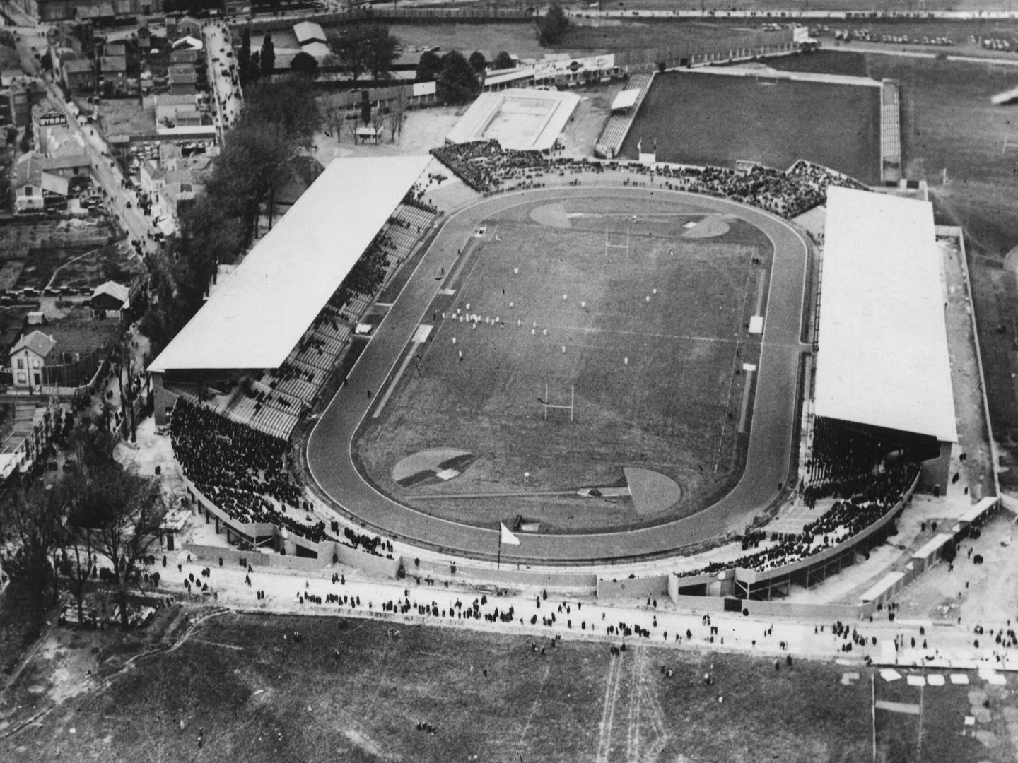 El estadio olímpico de Colombes en 1924. (Getty Images)