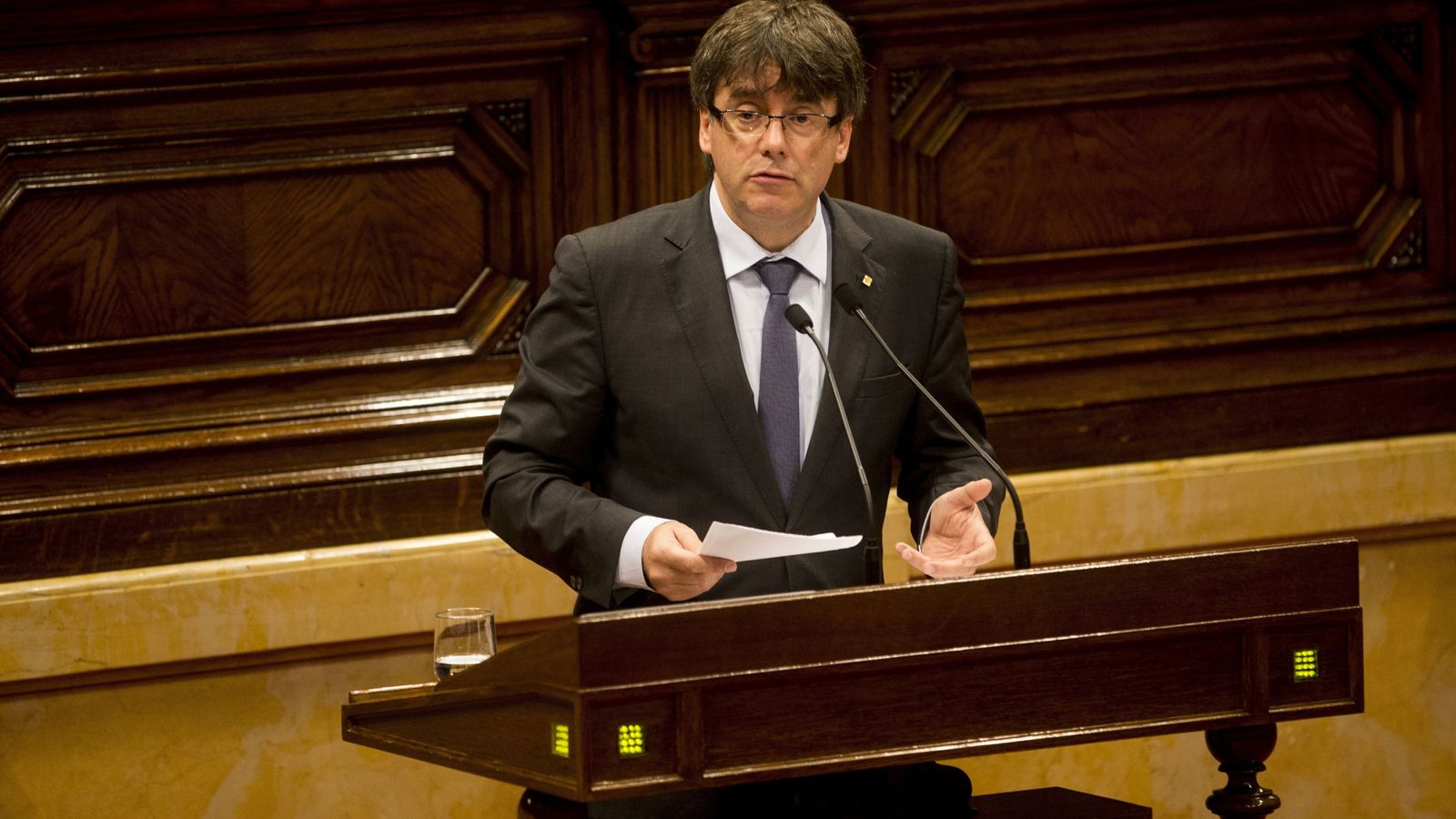 Foto: El presidente de la Generalitat de Cataluña, Carles Puigdemont