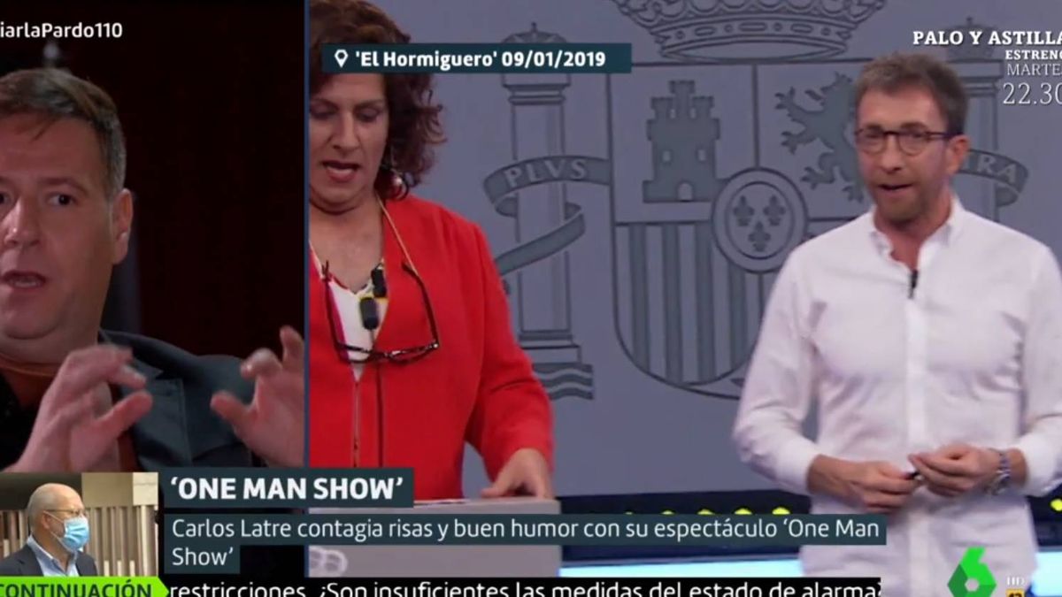 Carlos Latre se defiende en el programa de Cristina Pardo de su imitación de Montero