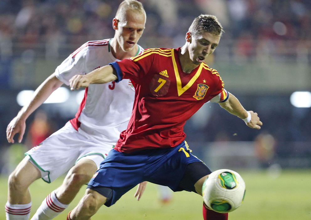 Foto: Muniaín se puede convertir, ante Alemania, en el jugador español con más partidos en la sub-21, con 28.