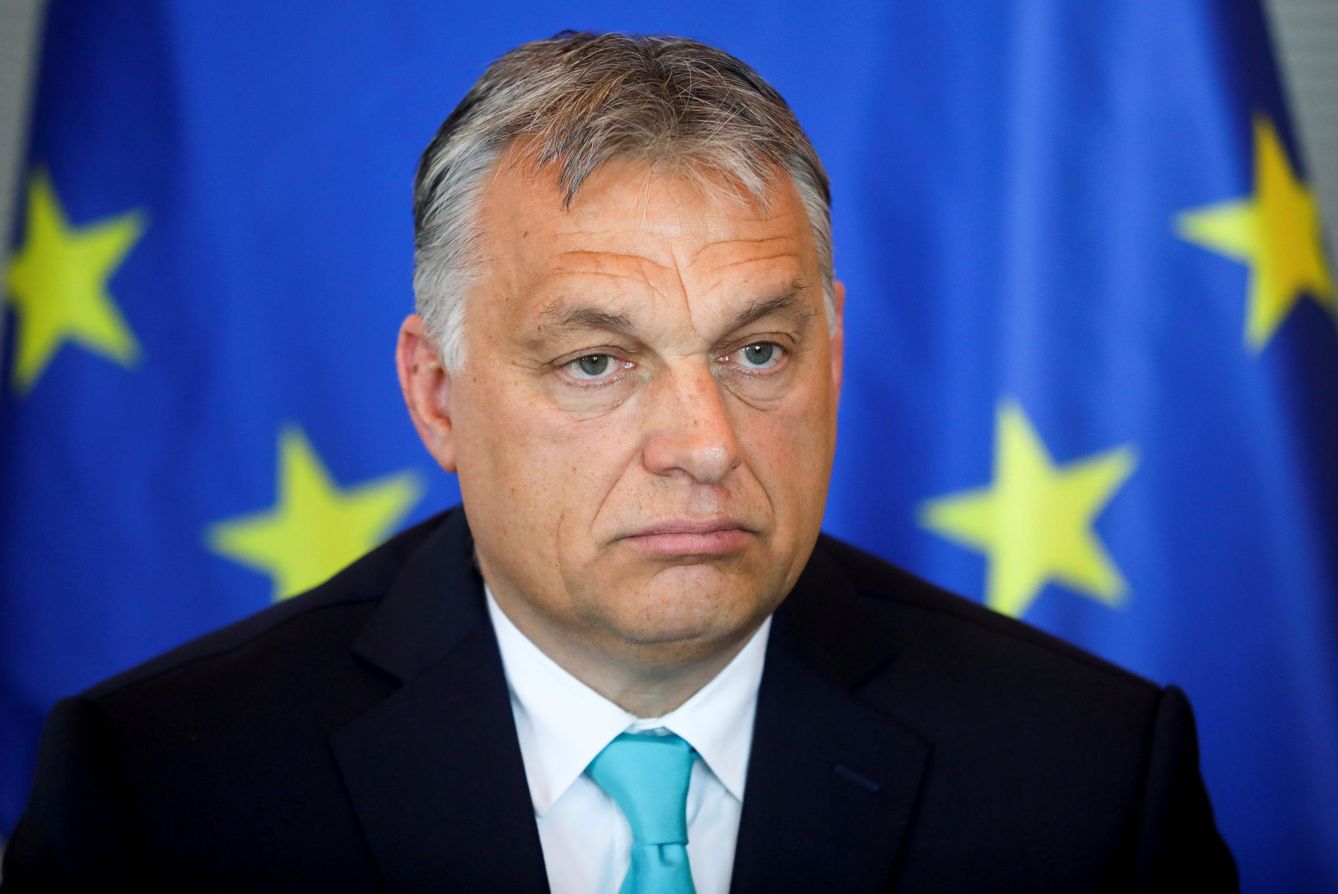 El primer ministro húngaro Víktor Orbán durante una visita al Bundestag, en Berlín, el 4 de julio de 2018. (Reuters)