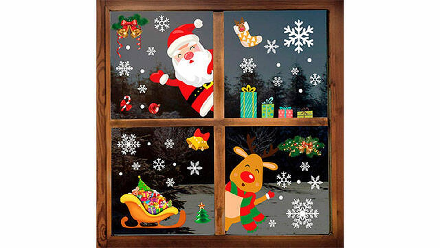 Pegatinas de Navidad para ventana Yileey
