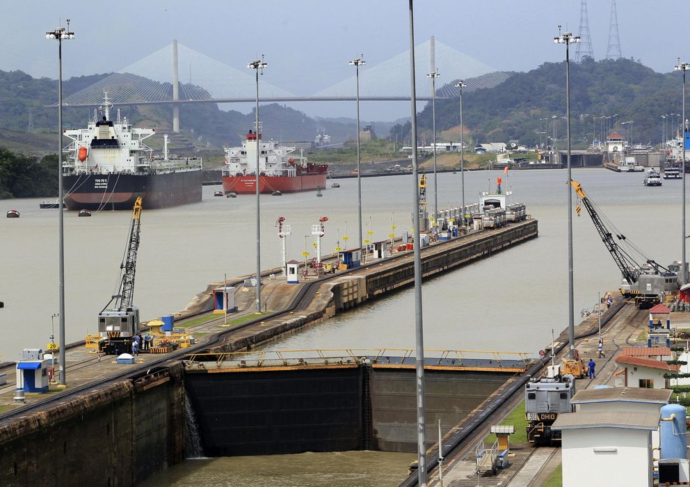 Foto: Vista general de la esclusa de Miraflores en el Canal de Panamá (Efe)