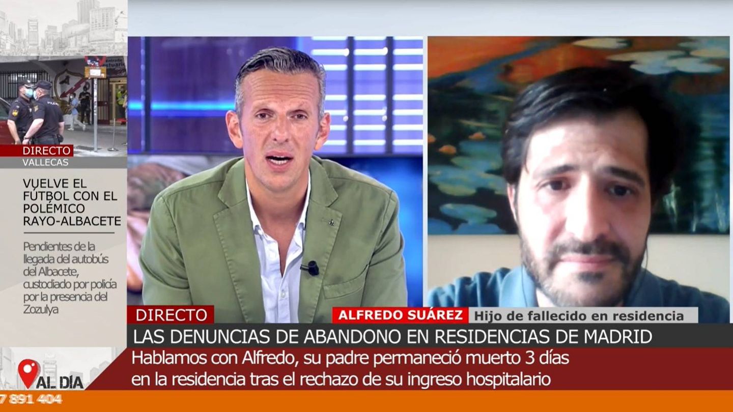Joaquín Prat, hablando con Alfredo Suárez. (Mediaset)