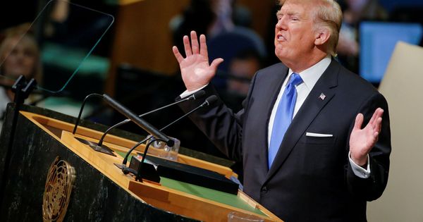Foto: Donald Trump se dirige a la Asamblea General de la ONU, el 19 de septiembre de 2017. (Reuters)