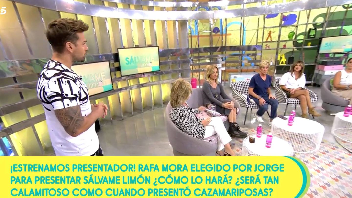Rafa Mora, en 'Sálvame Limón'. (Telecinco)