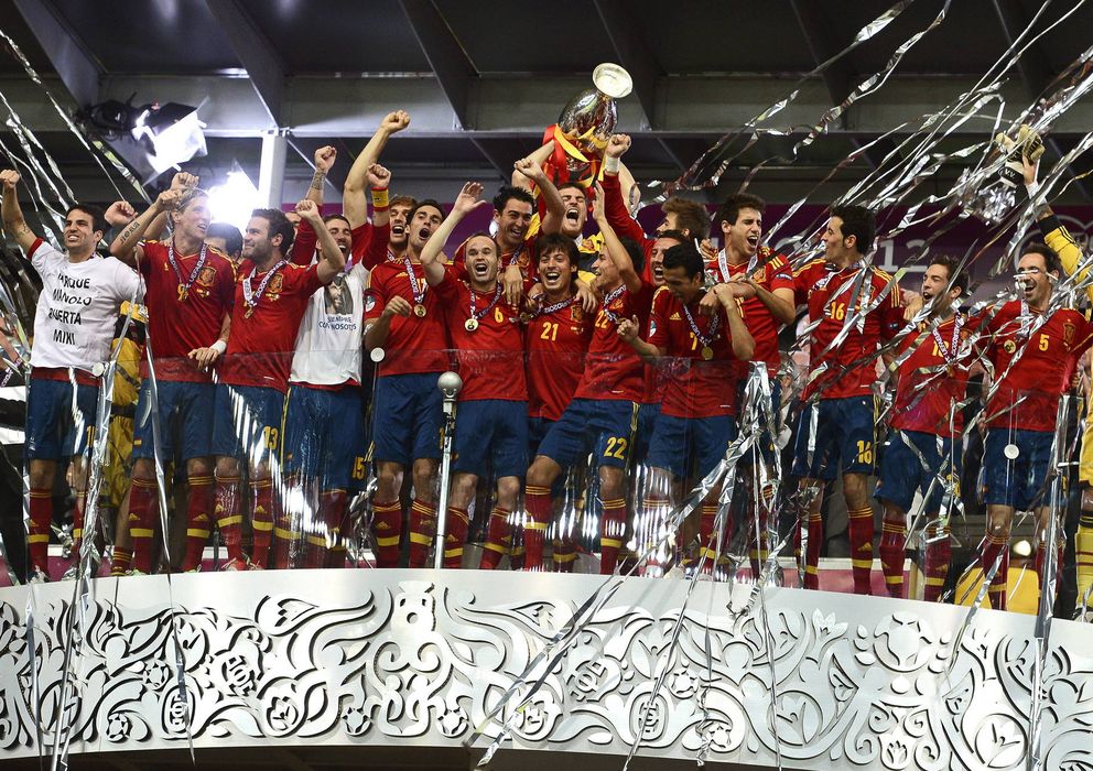 Foto: España, campeona de la última Eurocopa (Efe).