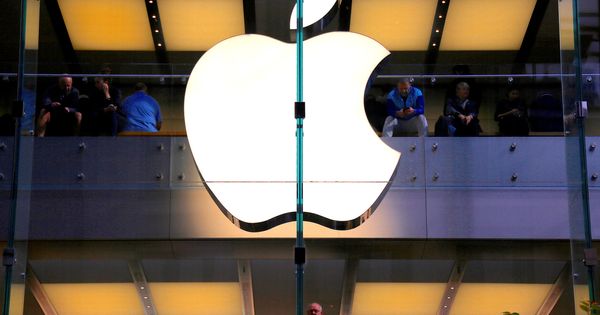 Foto: Vista del logo de Apple. (Reuters)