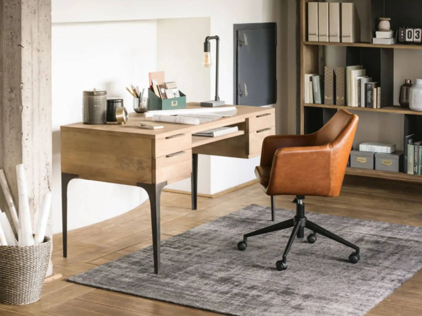 Busca la mejor silla para tu despacho, como esta de Maisons du Monde. (Cortesía)