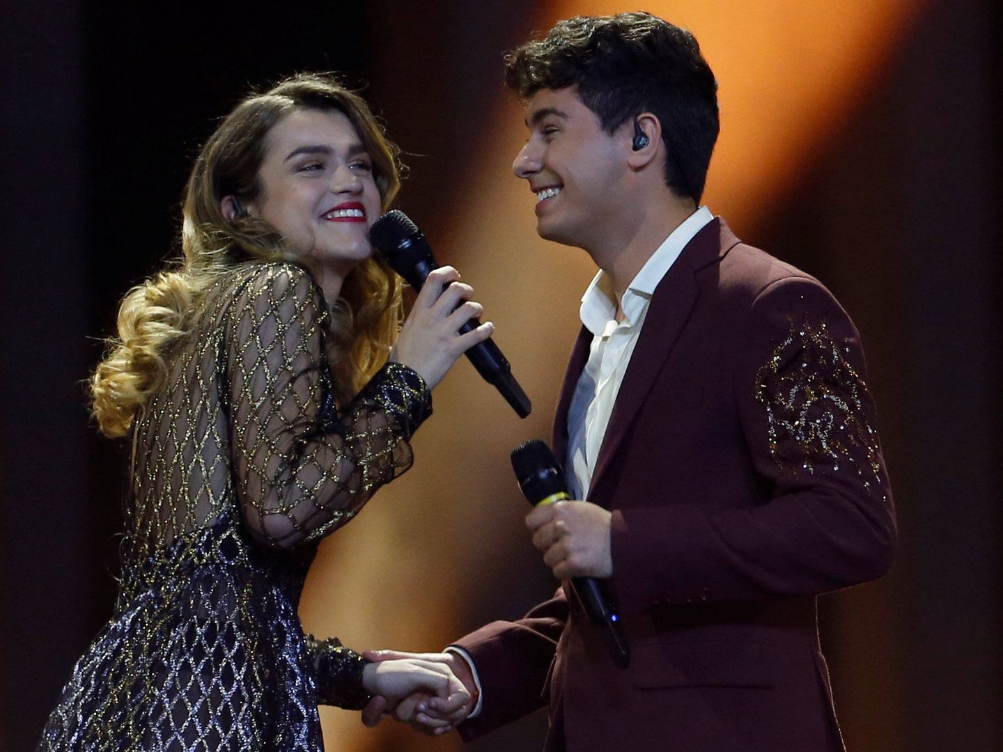 Amaia y Alfred interpretan 'Tu Canción' en Eurovisión 2018. (Gtres)