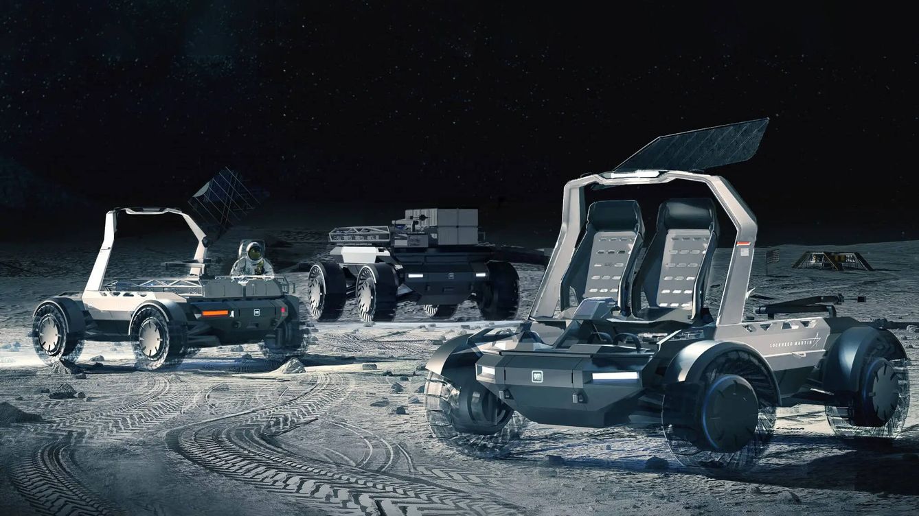 Foto: Los coches que Lockheed Martin y GM quieren poner en la Luna.