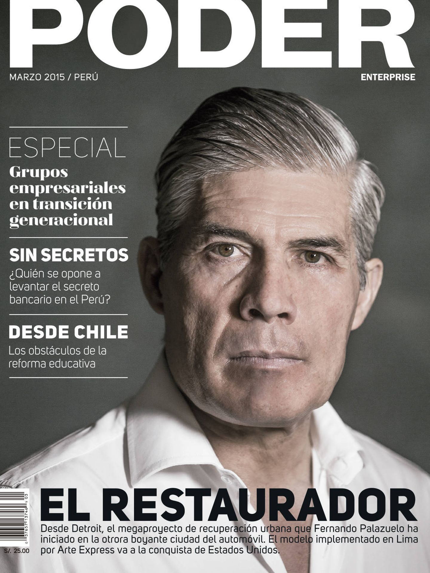 Fernando Palazuelo, en la portada de la revista 'Poder'. 