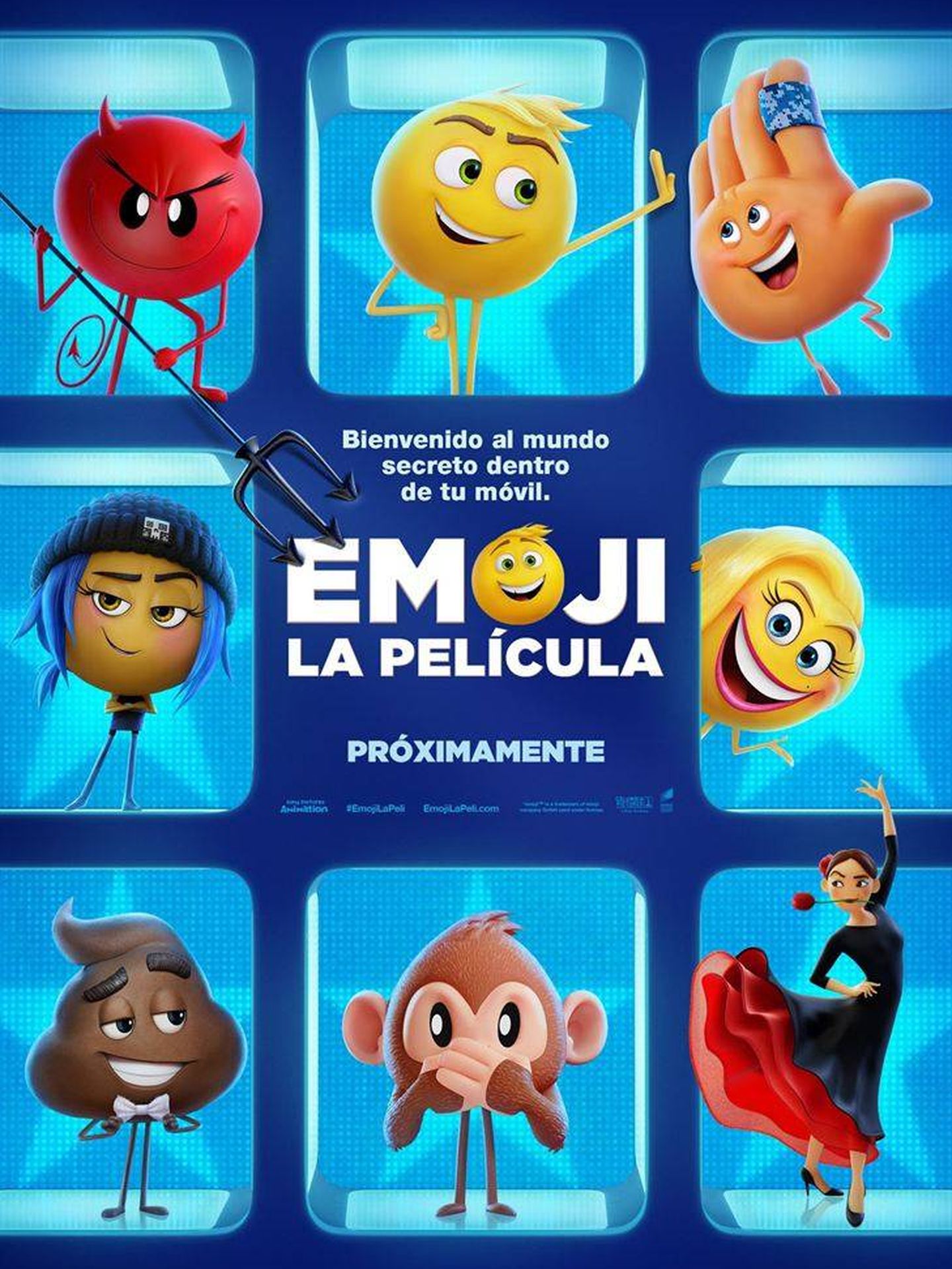Cartel de 'Emoji: la película'.