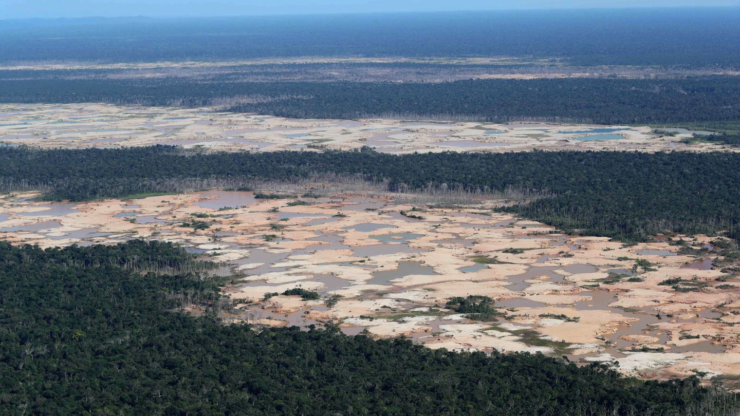 La minería ilegal amenaza a la Amazonia (EFE/Ernesto Arias) 
