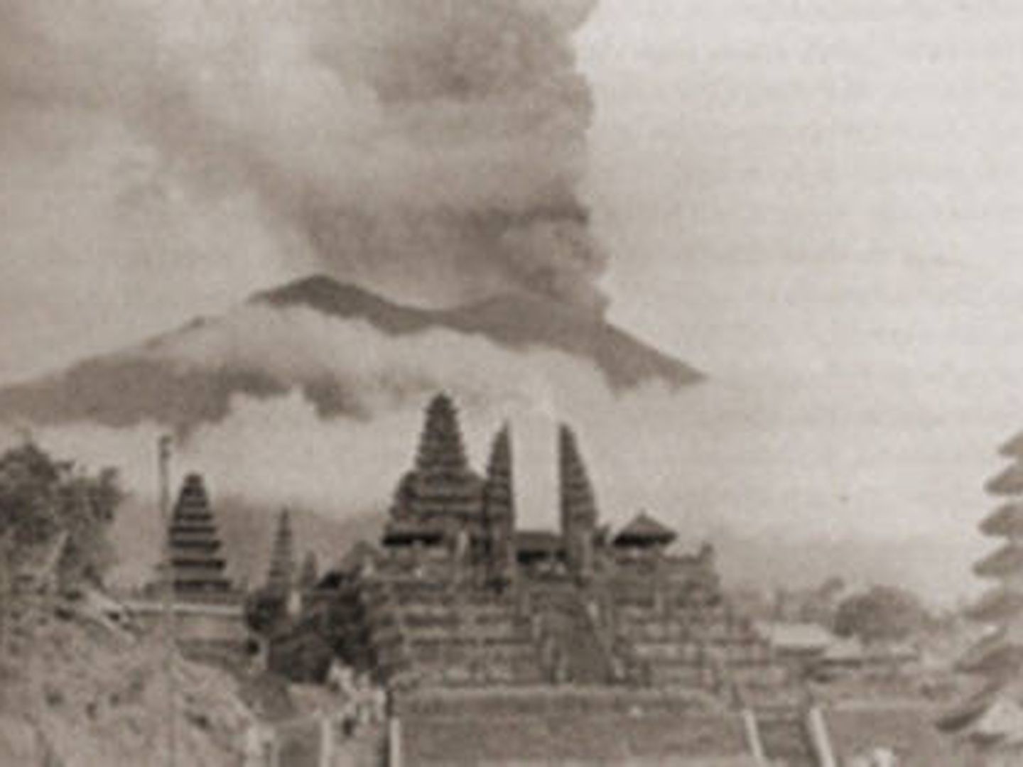Erupción del volcán Agung en 1963
