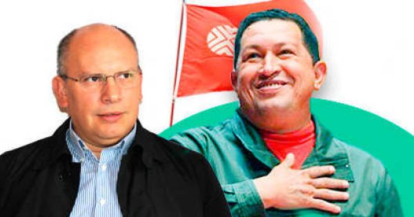 Foto: Nervis Villalobos Cárdenas y Hugo Chávez (E. V.)