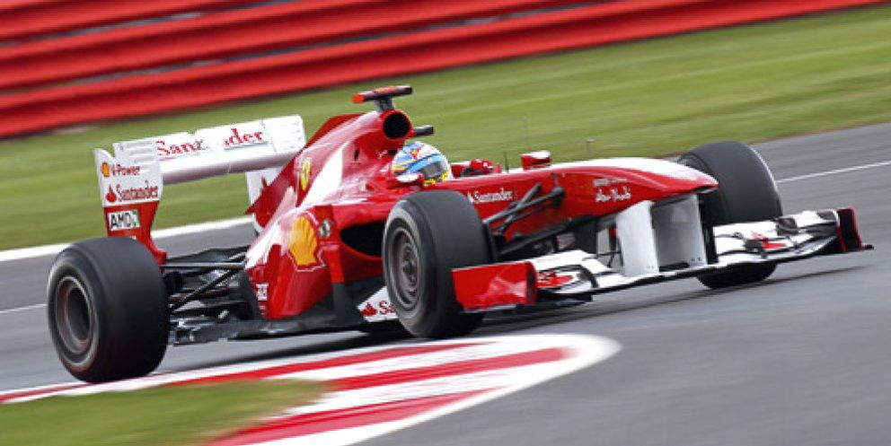 Foto: Alonso saldrá tercero en el Gran Premio de Gran Bretaña, por detrás de los Red Bull