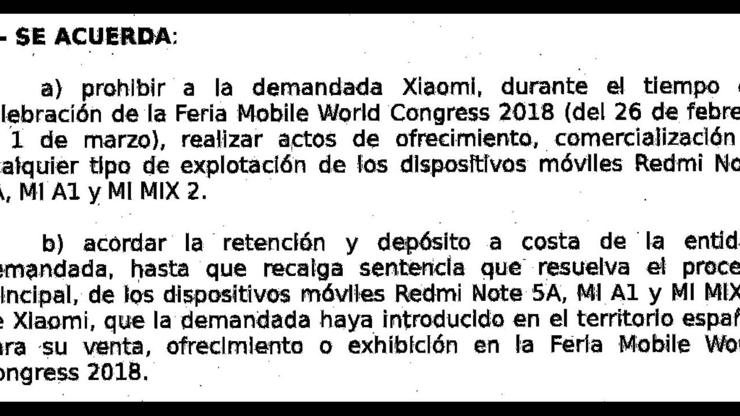 Extracto de la sentencia emitida por el Juzgado de lo Mercantil de Barcelona.