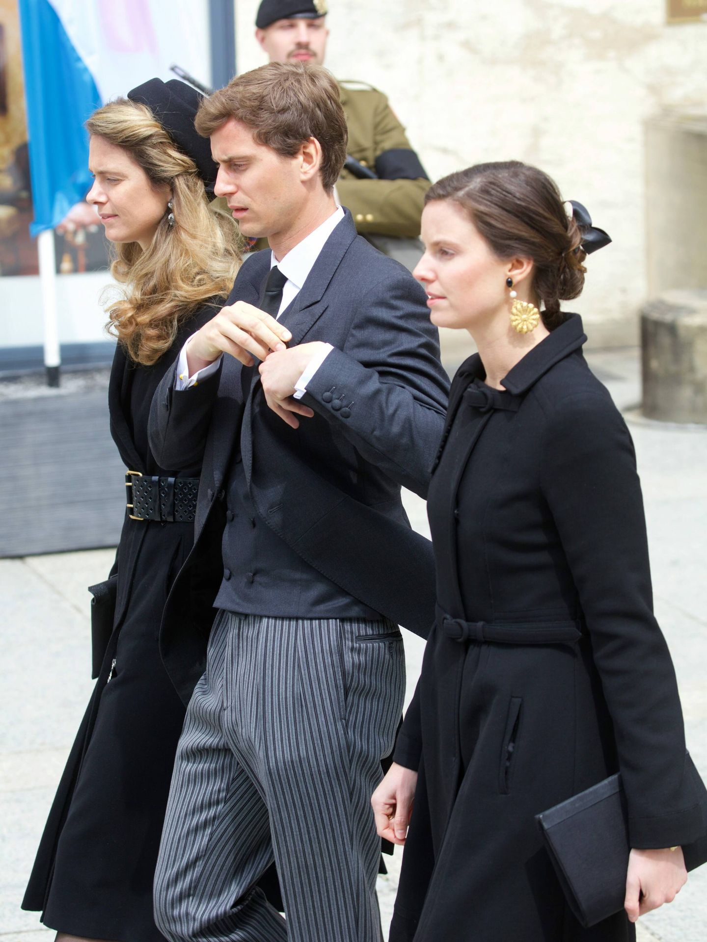 Josef-Emanuel, Astrid y Anunciata en el funeral del Gran Duque Jean de Luxemburgo. (Cordon Press)